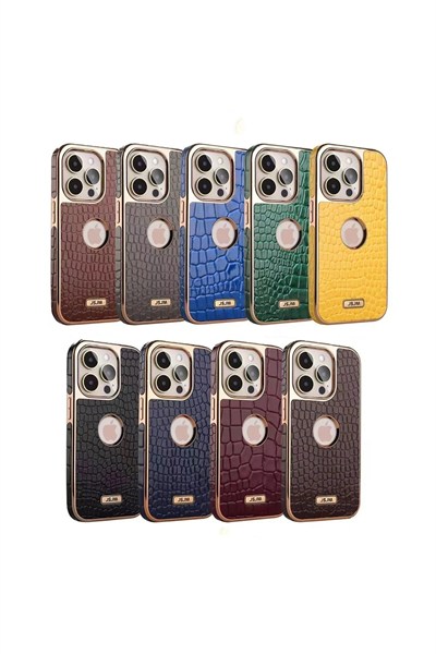 Mey İthalat®  iPhone 13 Pro Max Kılıf Snake Kapak - Bordo