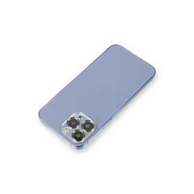 Mey İthalat®  iPhone 13 Pro Max Metal Kamera Lens Koruma Cam - Koyu Yeşil