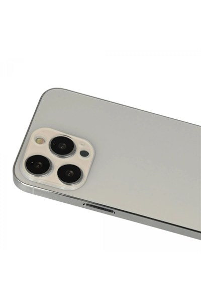 Mey İthalat®  iPhone 13 Pro Max Rainbow Kamera Lens Koruma Cam - Rose Gold