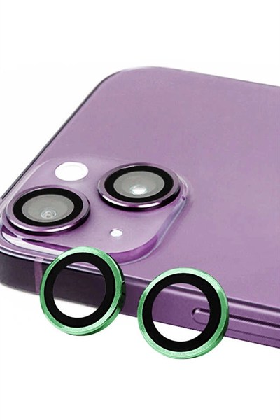 Mey İthalat®  iPhone 13 Raze Metal Kamera Lens - Yeşil