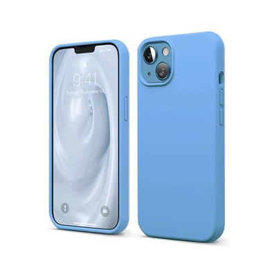 Mey İthalat®  iPhone 14 Kılıf First Silikon - Mavi