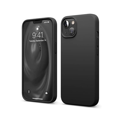Mey İthalat®  iPhone 14 Kılıf First Silikon - Siyah