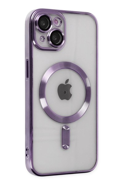 Mey İthalat®  iPhone 14 Kılıf Kross Magneticsafe Kapak - Mor
