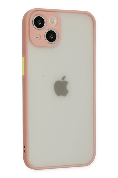 Mey İthalat®  iPhone 14 Kılıf Montreal Silikon Kapak - Pembe