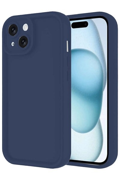 Mey İthalat®  iPhone 14 Kılıf Viera Silikon - Lacivert