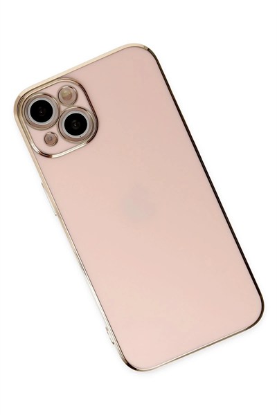 Mey İthalat®  iPhone 14 Kılıf Volet Silikon - Pembe
