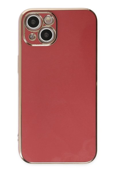 Mey İthalat®  iPhone 14 Kılıf Volet Silikon - Kırmızı
