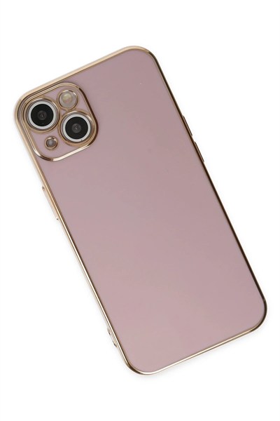 Mey İthalat®  iPhone 14 Kılıf Volet Silikon - Mor