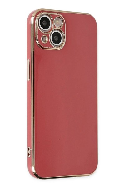 Mey İthalat®  iPhone 14 Kılıf Volet Silikon - Kırmızı