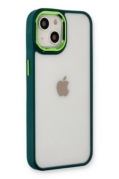 Mey İthalat®  iPhone 14 Plus Kılıf Dora Kapak - Haki Yeşil