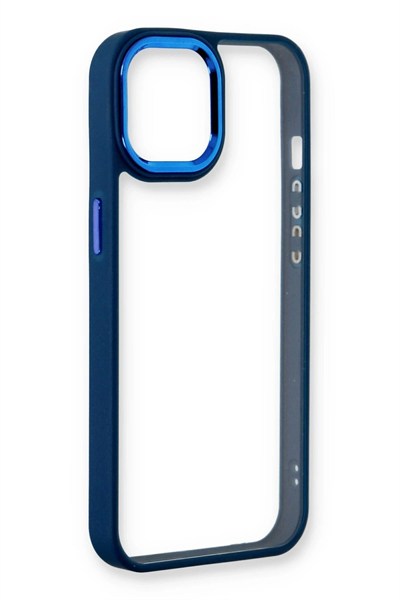 Mey İthalat®  iPhone 14 Plus Kılıf Dora Kapak - Mavi