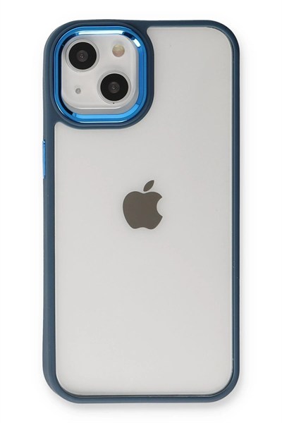 Mey İthalat®  iPhone 14 Plus Kılıf Dora Kapak - Mavi