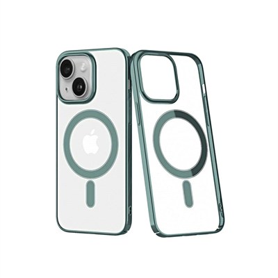 Mey İthalat®  iPhone 14 Plus Kılıf Element Magneticsafe Sert Kapak - Köknar Yeşili