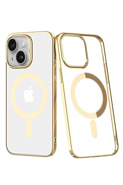 Mey İthalat®  iPhone 14 Plus Kılıf Element Magneticsafe Sert Kapak - Gold