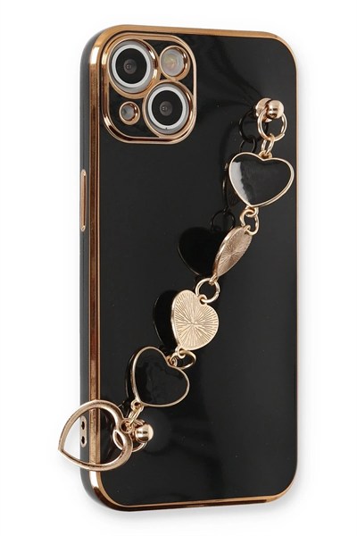 Mey İthalat®  iPhone 14 Plus Kılıf Esila Silikon - Siyah