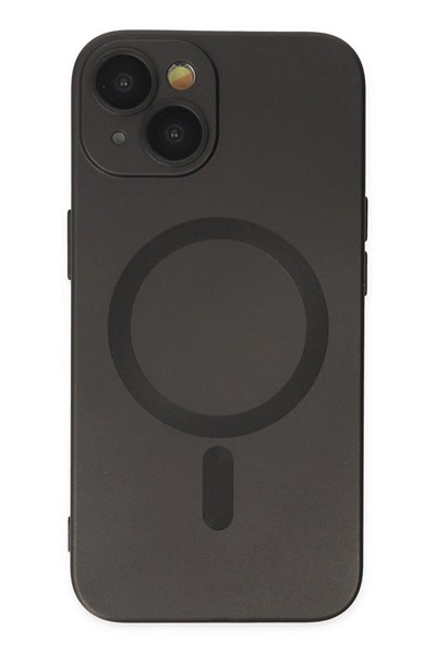 Mey İthalat®  iPhone 14 Plus Kılıf Moshi Lens Magneticsafe Silikon - Siyah