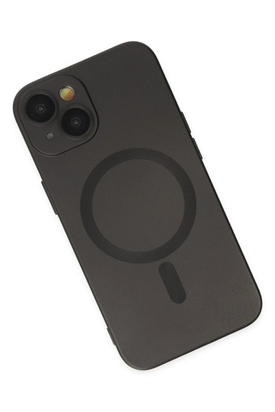 Mey İthalat®  iPhone 14 Plus Kılıf Moshi Lens Magneticsafe Silikon - Siyah