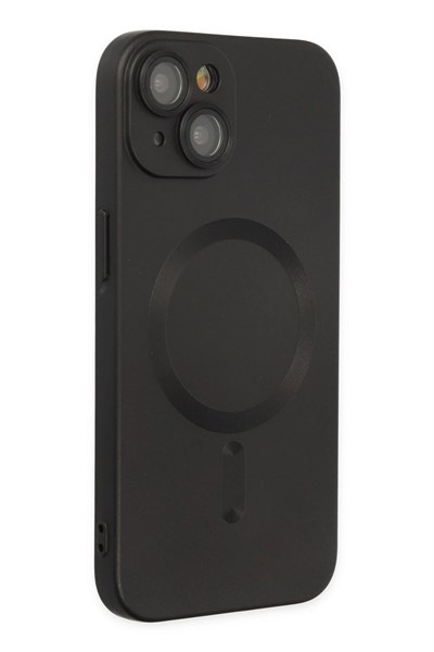 Mey İthalat®  iPhone 14 Plus Kılıf Moshi Lens Magneticsafe Silikon - Siyah
