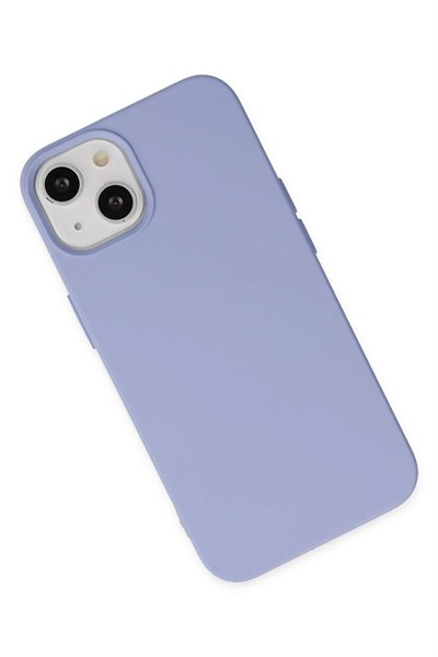 Mey İthalat®  iPhone 14 Plus Kılıf Nano içi Kadife Silikon - Lila