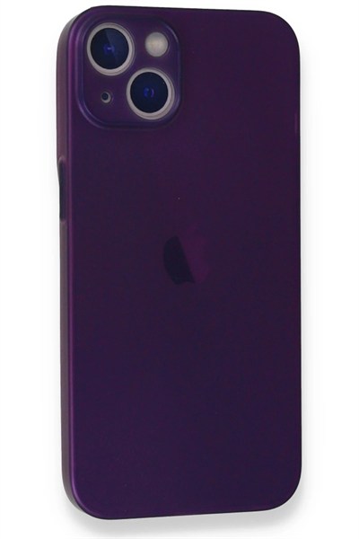 Mey İthalat®  iPhone 14 Plus Kılıf PP Ultra İnce Kapak - Mor