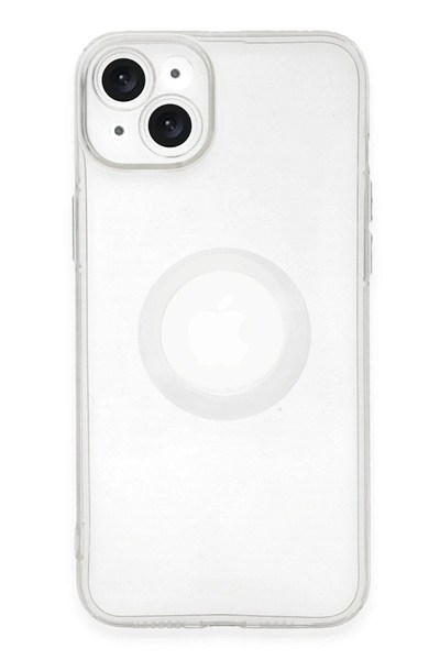Mey İthalat®  iPhone 14 Plus Kılıf Santa Lens Silikon - Şeffaf