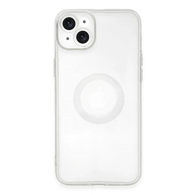 Mey İthalat®  iPhone 14 Plus Kılıf Santa Lens Silikon - Şeffaf