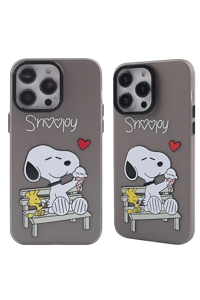 Mey İthalat®  iPhone 14 Pro Kılıf  Desenli Kapak -  Siyah - 2