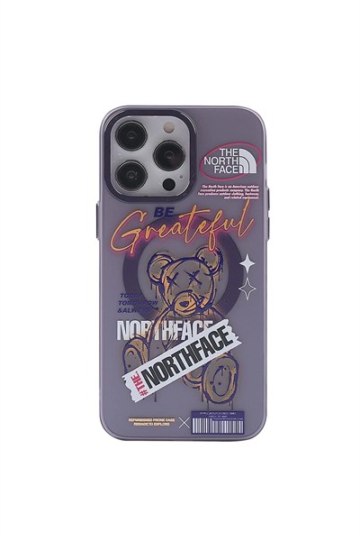 Mey İthalat®  iPhone 14 Pro Kılıf Apollo Magneticsafe Desenli Kapak - Apollo Mor - 2