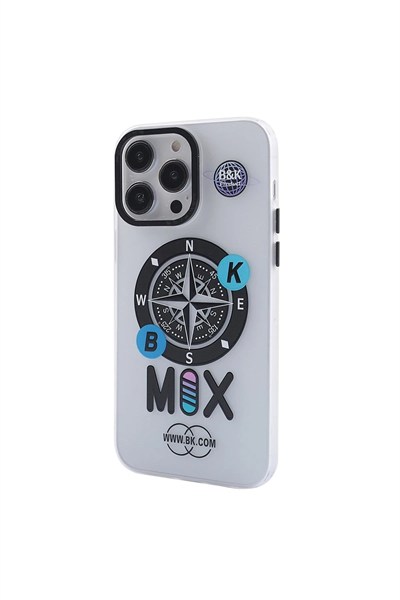 Mey İthalat®  iPhone 14 Pro Kılıf Apollo Magneticsafe Desenli Kapak - Apollo Şeffaf - 3
