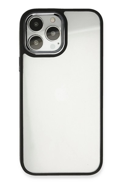 Mey İthalat®  iPhone 14 Pro Kılıf Dora Kapak - Siyah