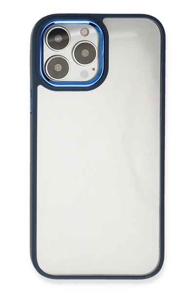Mey İthalat®  iPhone 14 Pro Kılıf Dora Kapak - Mavi