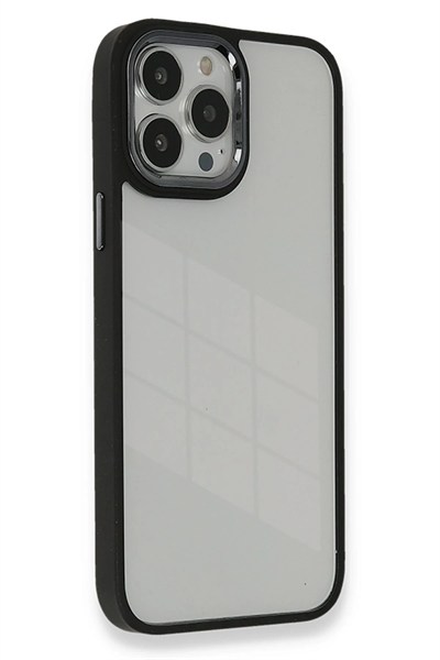 Mey İthalat®  iPhone 14 Pro Kılıf Dora Kapak - Siyah