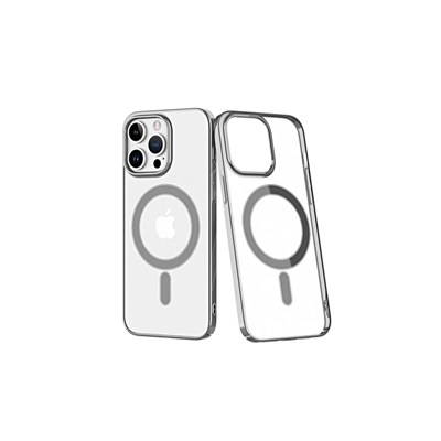 Mey İthalat®  iPhone 14 Pro Kılıf Element Magneticsafe Sert Kapak - Gümüş