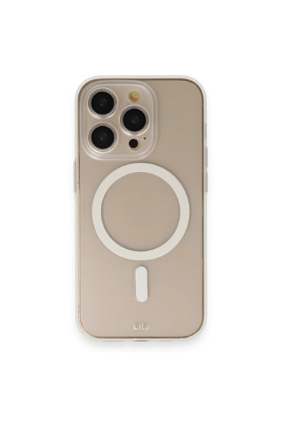 Mey İthalat®  iPhone 14 Pro Kılıf Grand Magneticsafe Kapak - Şeffaf