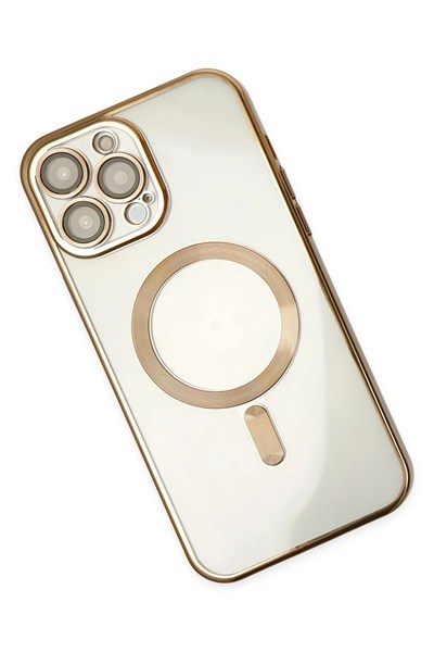 Mey İthalat®  iPhone 14 Pro Kılıf Kross Magneticsafe Kapak - Gold