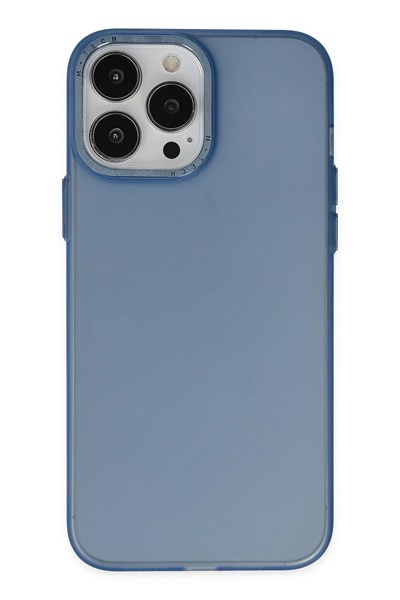 Mey İthalat®  iPhone 14 Pro Kılıf Modos Metal Kapak - Lacivert
