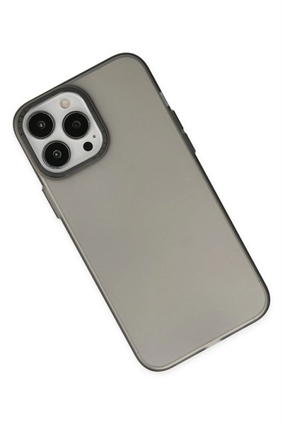 Mey İthalat®  iPhone 14 Pro Kılıf Modos Metal Kapak - Siyah