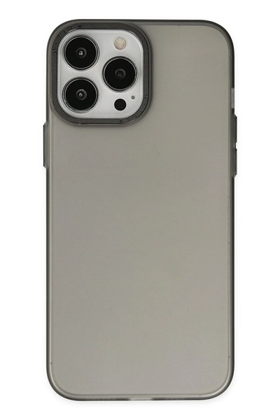 Mey İthalat®  iPhone 14 Pro Kılıf Modos Metal Kapak - Siyah
