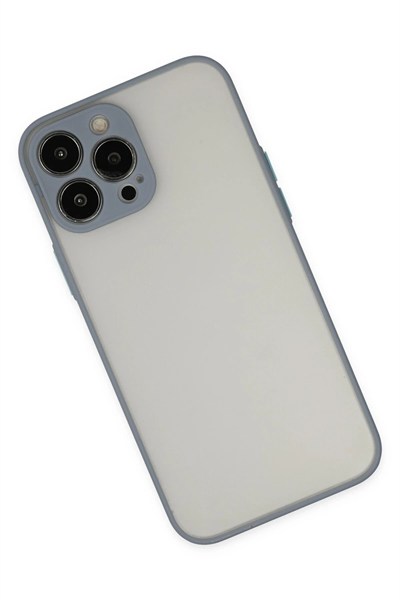 Mey İthalat®  iPhone 14 Pro Kılıf Montreal Silikon Kapak - Gri