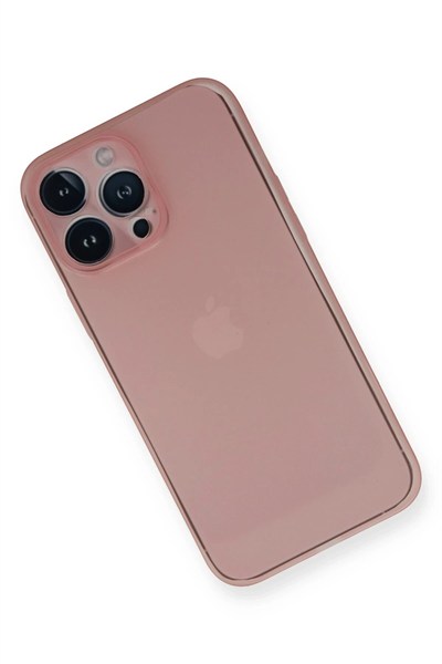 Mey İthalat®  iPhone 14 Pro Kılıf PP Ultra İnce Kapak - Pembe