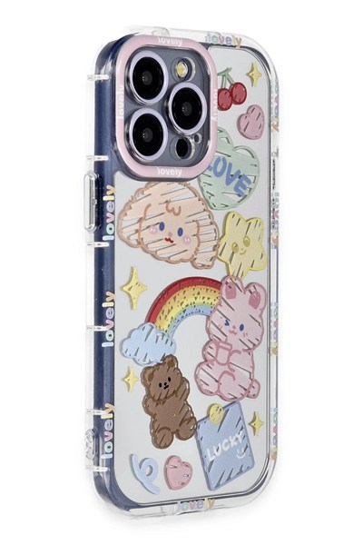 Mey İthalat®  iPhone 14 Pro Kılıf Reflexion Desenli Kapak - Desen 4