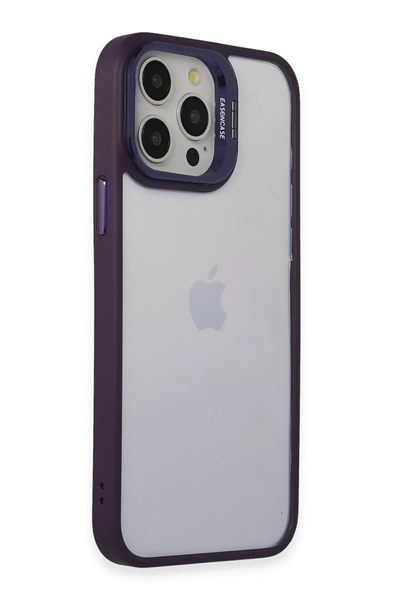 Mey İthalat®  iPhone 14 Pro Kılıf Roblox Lens Standlı Kapak - Mor