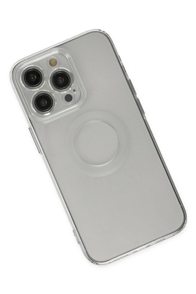 Mey İthalat®  iPhone 14 Pro Kılıf Santa Lens Silikon - Şeffaf