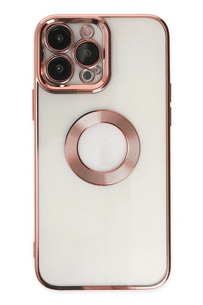 Mey İthalat®  iPhone 14 Pro Kılıf Slot Silikon - Rose Gold