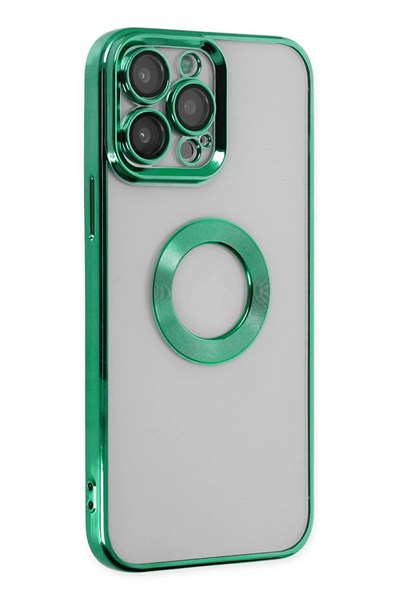 Mey İthalat®  iPhone 14 Pro Kılıf Slot Silikon - Köknar Yeşili