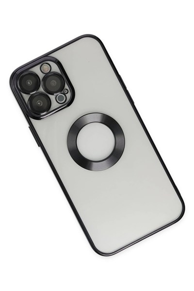 Mey İthalat®  iPhone 14 Pro Kılıf Slot Silikon - Siyah