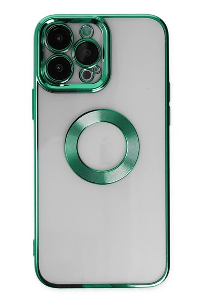 Mey İthalat®  iPhone 14 Pro Kılıf Slot Silikon - Köknar Yeşili