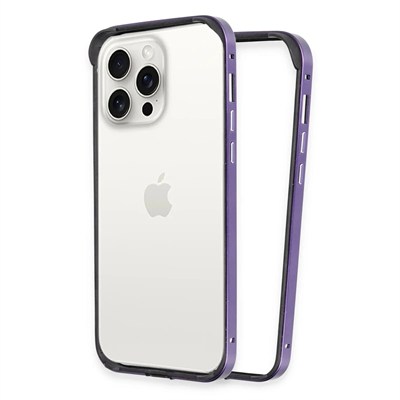 Mey İthalat®  iPhone 14 Pro Land Bumper Koruma Kapak - Derin Mor