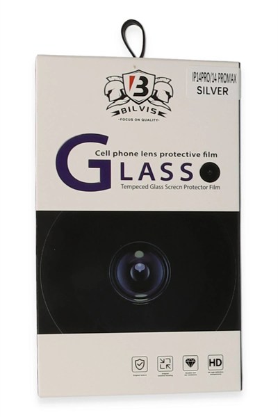 Mey İthalat®  iPhone 14 Pro Max Bilvis Titan Kamera Lens - Gümüş