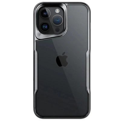 Mey İthalat®  iPhone 14 Pro Max Kılıf Boyi Silikon Kapak - Titan Gri